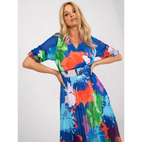  Dámské šaty OCH BELLA TW-SK-BI-1441.26 DARK BLUE 