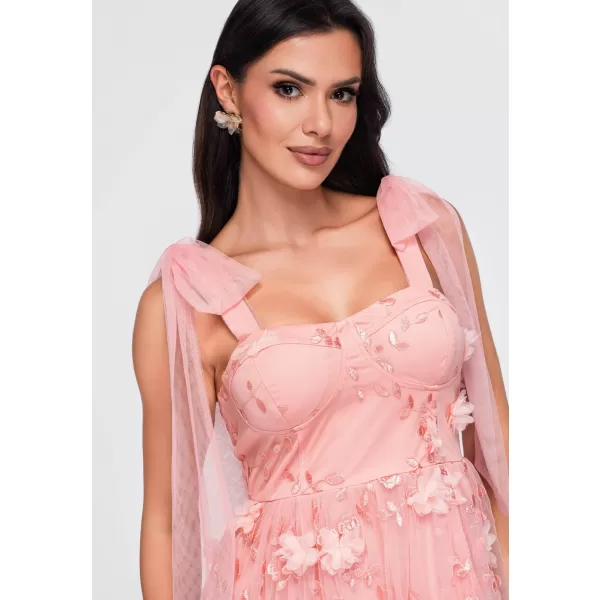  Dámské šaty LARICA LA-OM-DLR427 PINK 