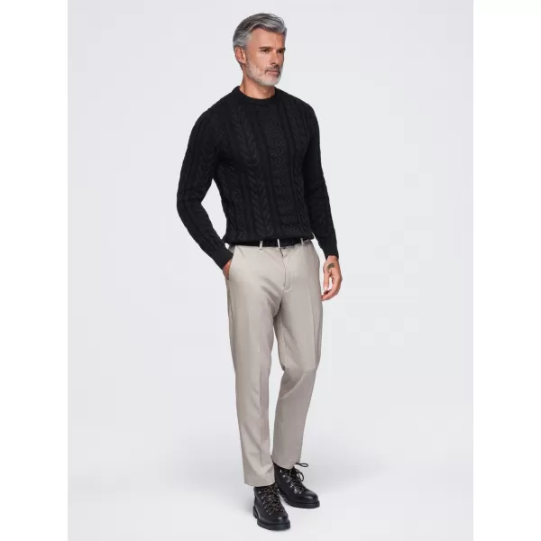  Pánský svetr OMBRE OM-SWSW-0191 BLACK 