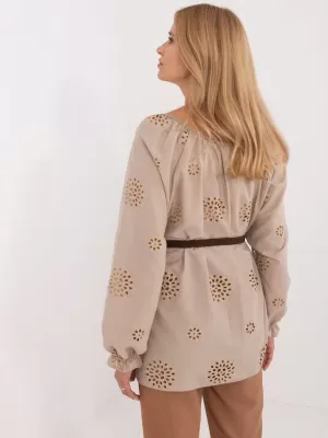 Dámská halenka LAKERTA LK-BZ-509747.80 DARK BEIGE