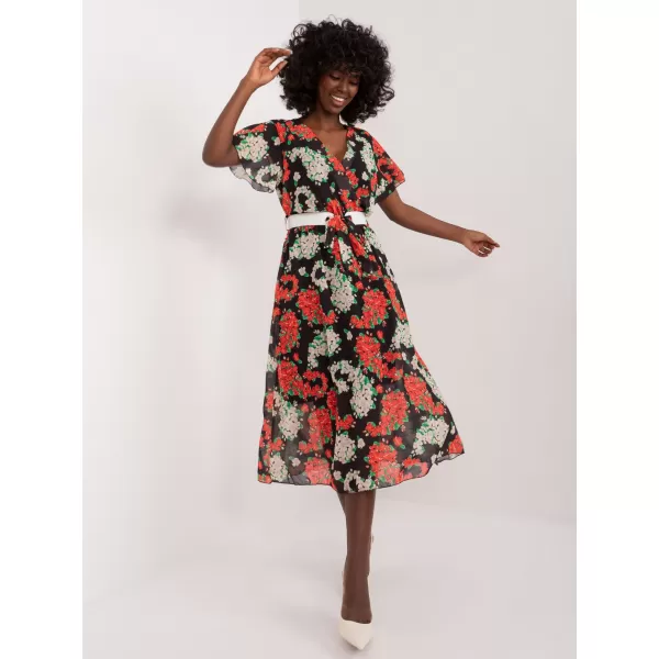  Dámské šaty ITALY MODA DHJ-SK-17258.01 BLACK AND RED 