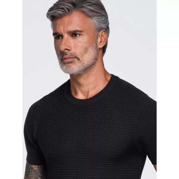  Pánské tričko OMBRE OM-TSCT-0303 BLACK 