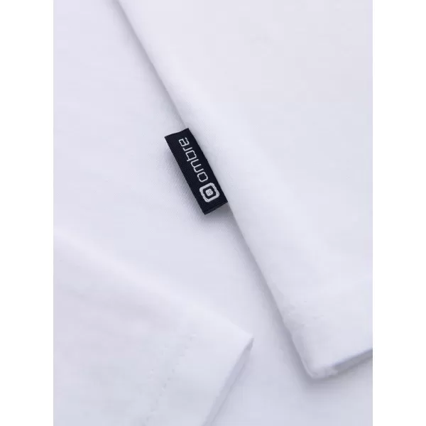  Pánské tričko OMBRE OM-LSBL-0143 WHITE 