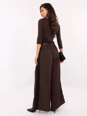 Dámské kalhoty ITALY MODA MI-SP-62440.56 DARK BROWN