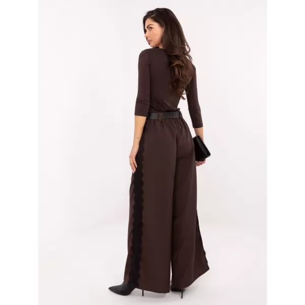  Dámské kalhoty ITALY MODA MI-SP-62440.56 DARK BROWN 