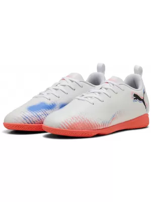 Dětské sálovky PUMA FUTURE 8 PLAY IT JR 108627-01 WHITE/BLACK/GLOWING RED