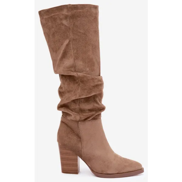  Dámské kozačky BOTO 6557 BEIGE 