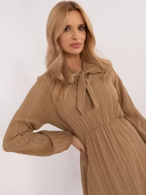 Dámské šaty OCH BELLA TW-SK-BI-CB3331.88 CAMEL