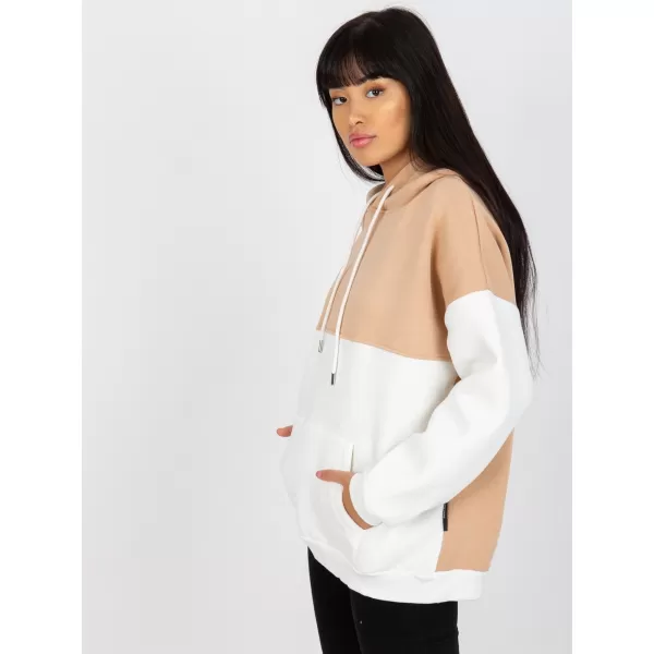  Dámská mikina RUE PARIS AP-BL-AP-3001.98P WHITE-BEIGE 