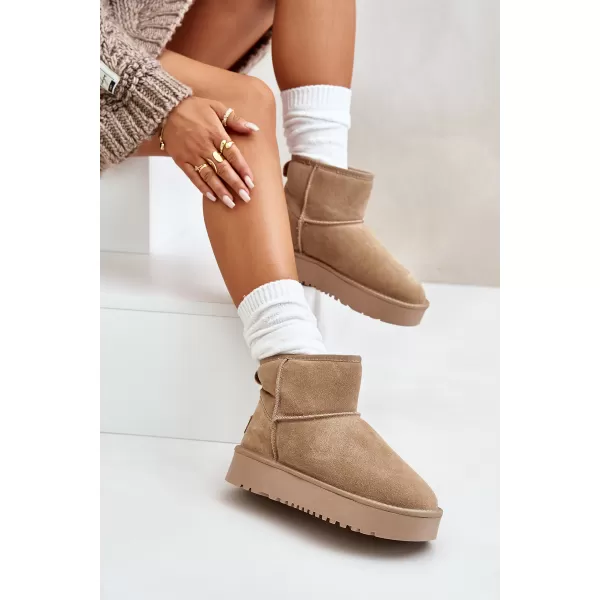 Dámské sněhule BOTO NN605 KHAKI 