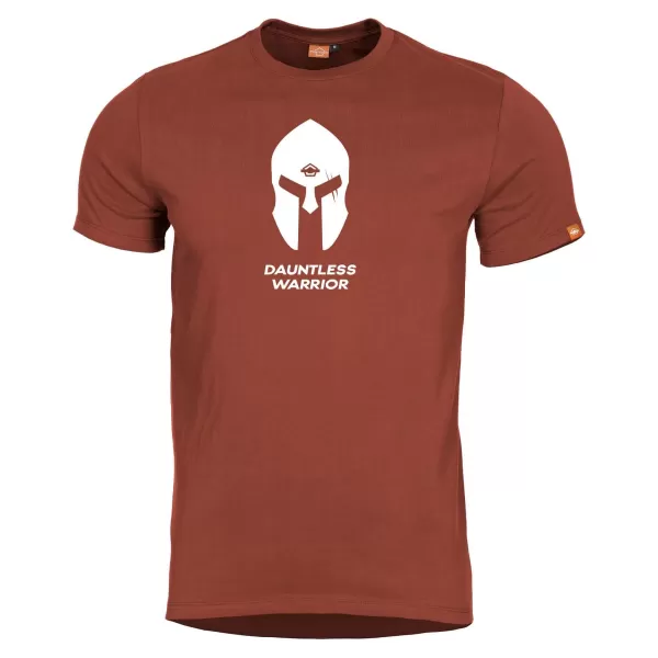  Pánské triko PENTAGON AGERON SPARTAN HELMET K09012-SH-74 MAROON RED 