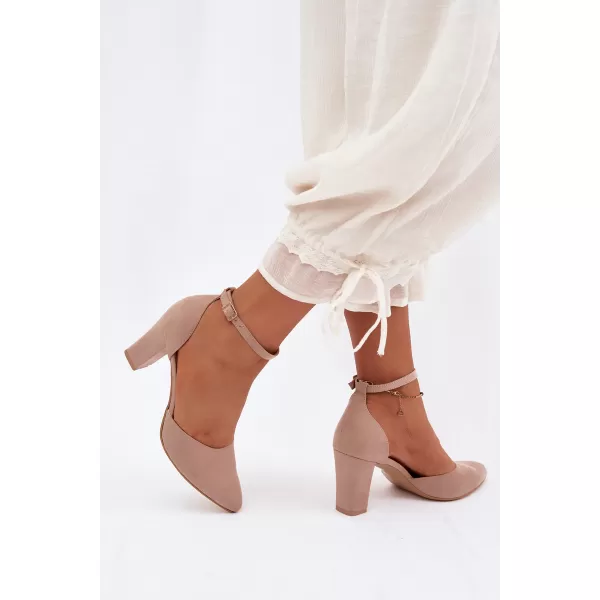  Dámské lodičky ZAZOO 823 BEIGE 