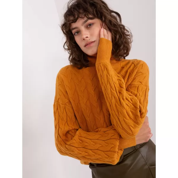  Dámský svetr WOOL FASHION ITALIA AT-SW-2348.93 DARK YELLOW 