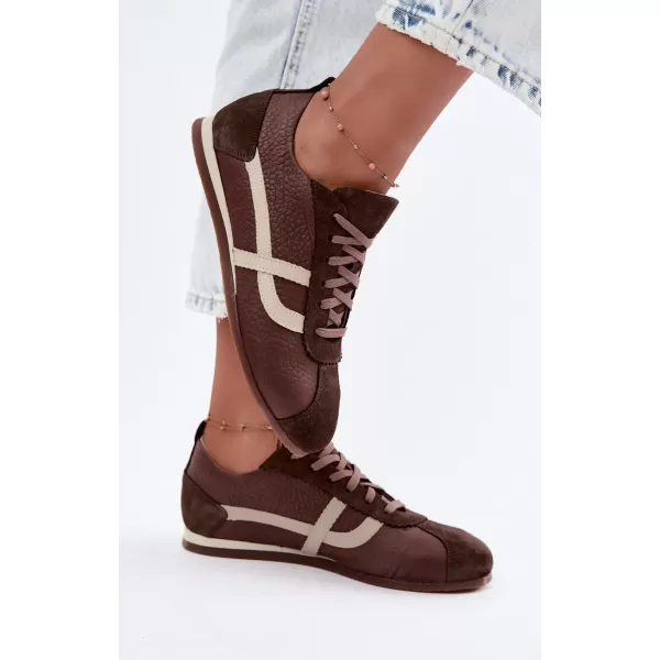  Dámské tenisky ZAZOO N1402S2/ CHOCOLATE 
