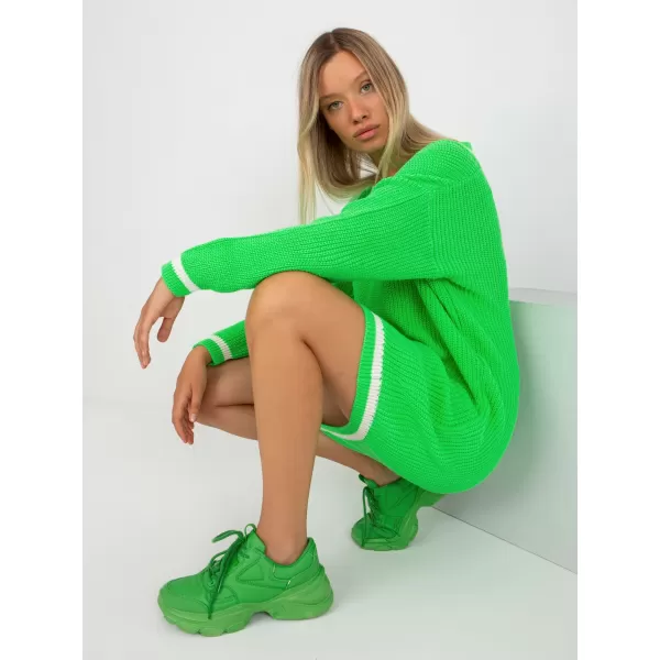  Dámský svetr RUE PARIS LC-SW-8023.55P FLUO GREEN 
