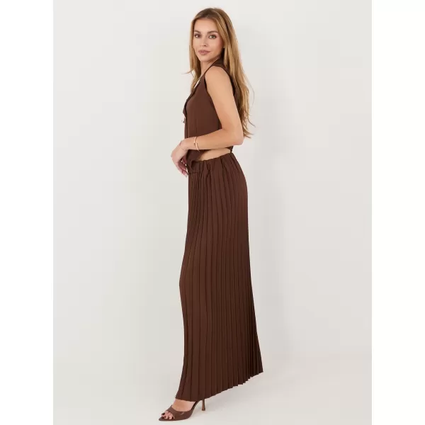  Dámský komplet ITALY MODA IT-KMPL-21223.18 DARK BROWN 