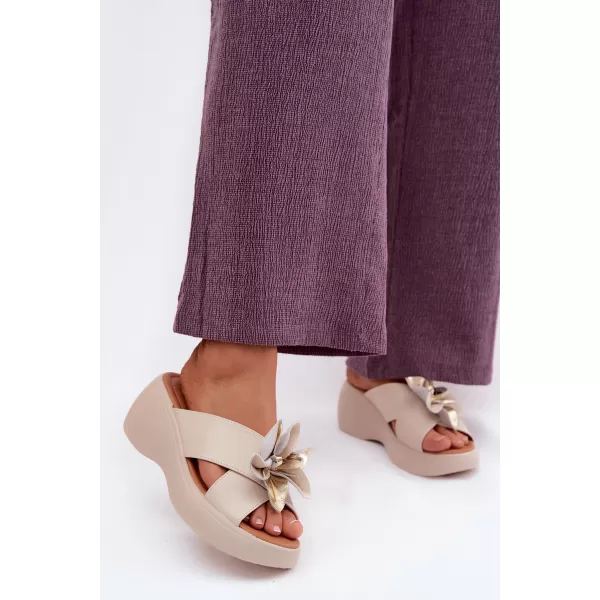  Dámské pantofle VINCEZA 41511 BEIGE 
