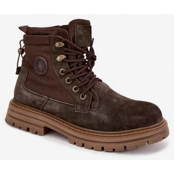  Pánské boty BIG STAR SHOES UU174254 BROWN/BEIGE SHADOWS 