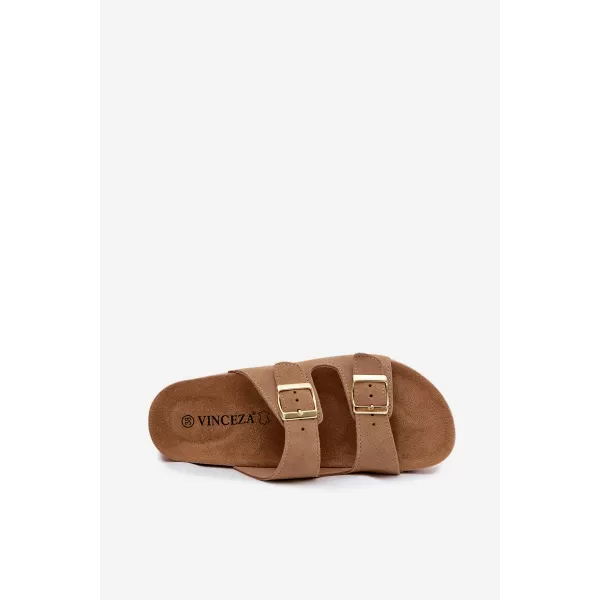  Dámské pantofle VINCEZA 102657 BEIGE 