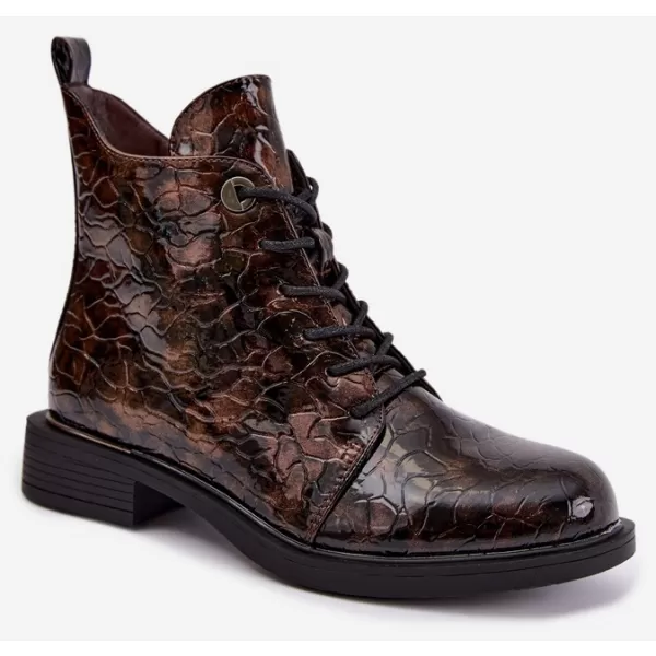  Dámské kozačky S.BARSKI HY62-8140 BROWN 