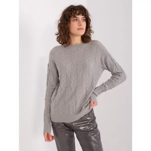  Dámský svetr WOOL FASHION ITALIA AT-SW-2340.80 GRAY 
