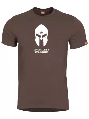 Pánské triko PENTAGON AGERON SPARTAN HELMET K09012-SH-26 TERRA BROWN