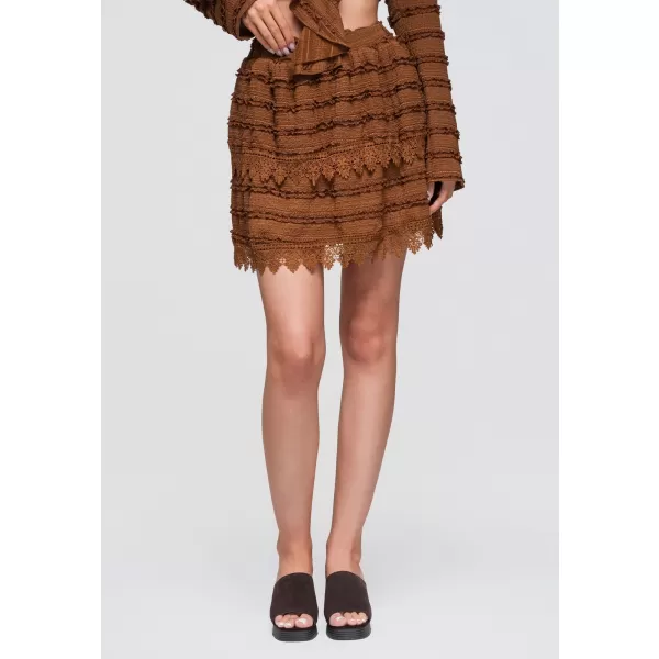  Dámská sukně OMBRE OW-GL-E0015 LIGHT BROWN 