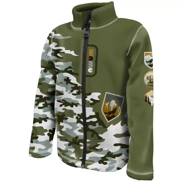  Dětská fleecová mikina WAMU MASKÁČ KHAKI 