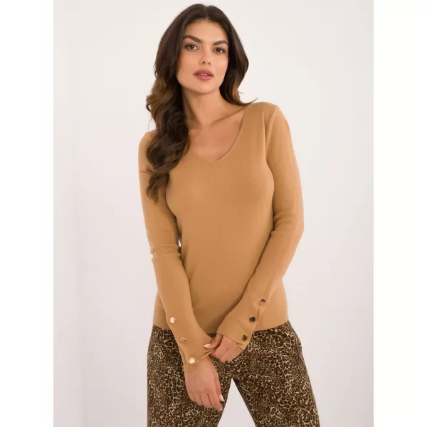 Dámský svetr WOOL FASHION ITALIA AT-SW-2334.91 CAMEL 