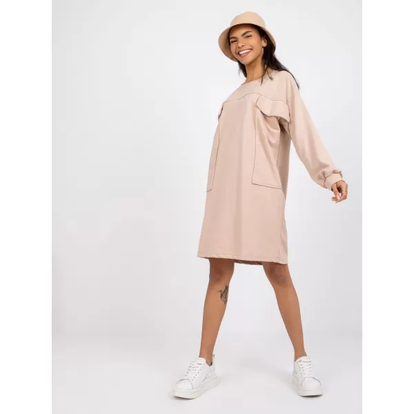  Dámské šaty EX MODA EM-SK-717.33X BEIGE 