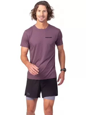 Pánské triko HANNAH WICK BLACK PLUM