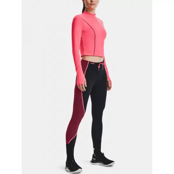  Dámské triko UNDER ARMOUR UA RUN ANYWHERE LASER LS 1365641-819 RŮŽOVÁ 