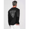 Pánská mikina OMBRE OM-SSNZ-0274 BLACK