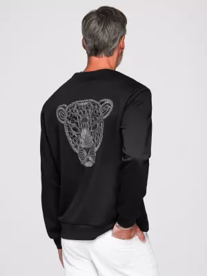 Pánská mikina OMBRE OM-SSNZ-0274 BLACK