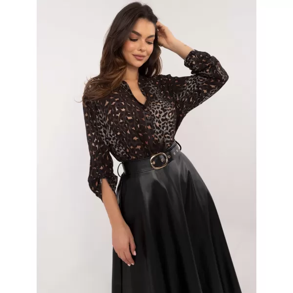  Dámská košile OCH BELLA TW-KS-BI-7175A.25 DARK GREY 