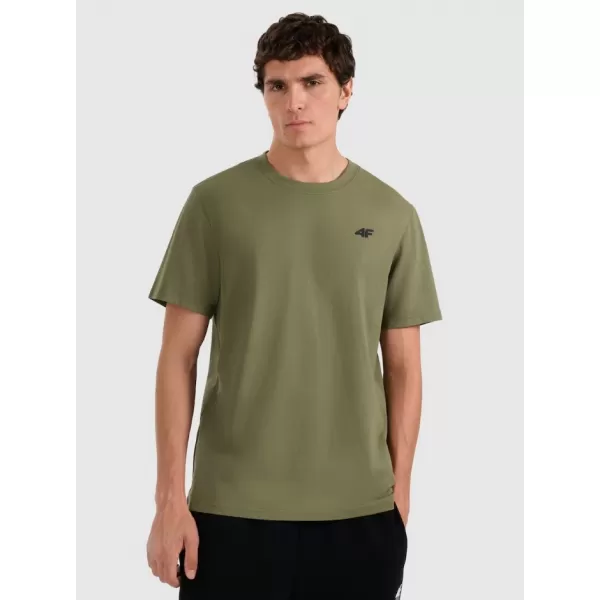  Pánské triko 4F 4FWAW25TTSHM2402 OLIVE 
