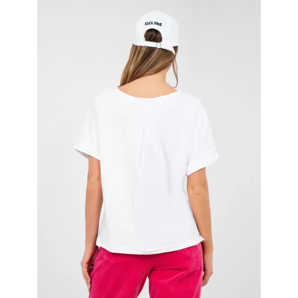  Dámské triko RUE PARIS RV-BZ-A1185.19 WHITE 