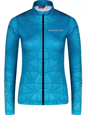 Dámský cyklo dres NORDBLANC VELOFLOW NBSLF8105 TYRKYSOVÁ