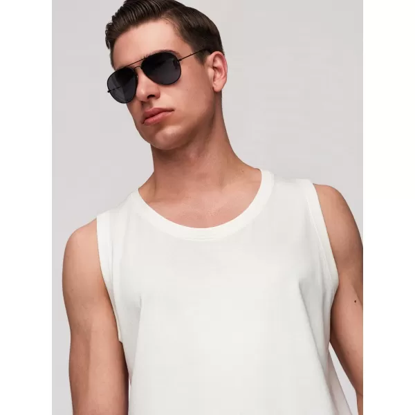  Pánské tílko OMBRE OM-TSBT-0272 WHITE 