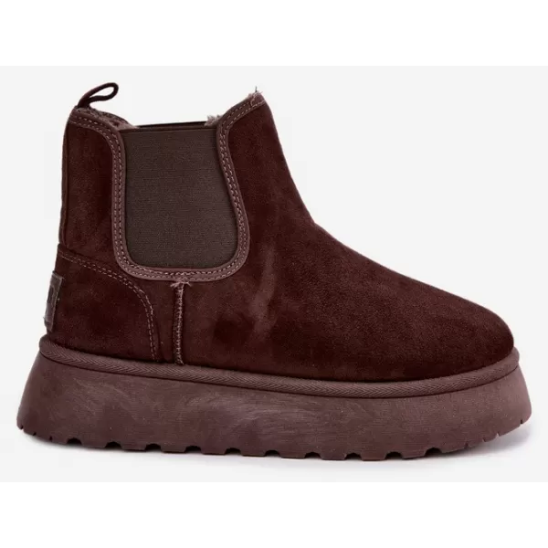  Dámské boty BIG STAR SHOES UU274174 BROWN/BEIGE SHADOWS 