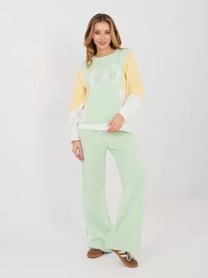 Dámská tepláková souprava RUE PARIS IT-KMPL-22210.93 BRIGHT GREEN