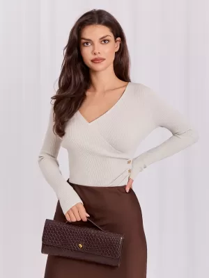 Dámský svetr ITALY MODA IR-SW-JK8688.79 LIGHT BEIGE