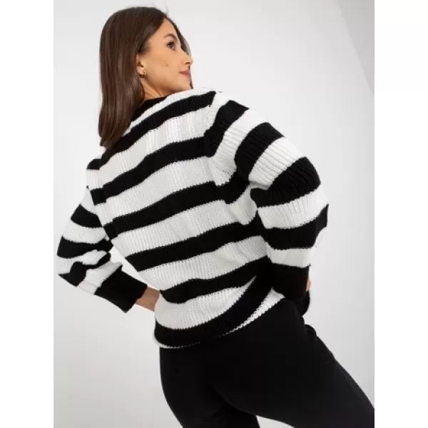  Dámský svetr RUE PARIS LC-SW-8030.29P WHITE-BLACK 