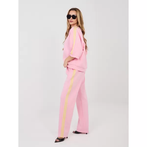  Dámská tepláková souprava RUE PARIS IT-KMPL-22215.77 PINK 