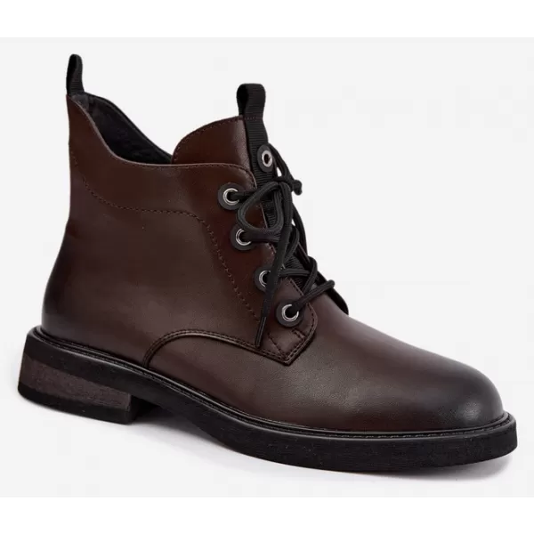  Dámské kotníkové boty D&A CR62-3337 BROWN 