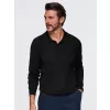 Pánská triko s límečkem OMBRE OM-POLS-0151 BLACK