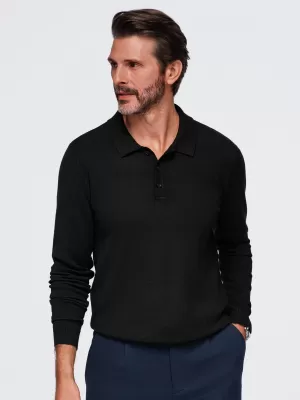 Pánská triko s límečkem OMBRE OM-POLS-0151 BLACK