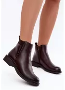 Dámské kotníkové boty VINCEZA 58690 BURGUNDY