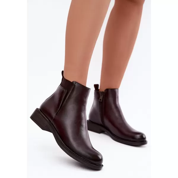  Dámské kotníkové boty VINCEZA 58690 BURGUNDY 
