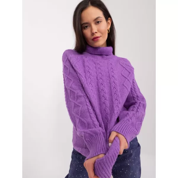  Dámský svetr WOOL FASHION ITALIA AT-SW-2355-2.19P VIOLET 